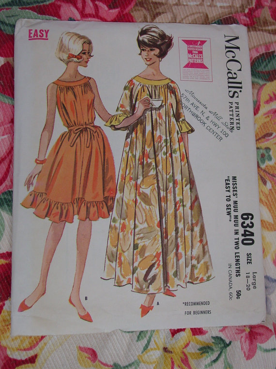 Pattern: (post a picture of the pattern) McCall’s 6340 (Copyright 1962 McCa...